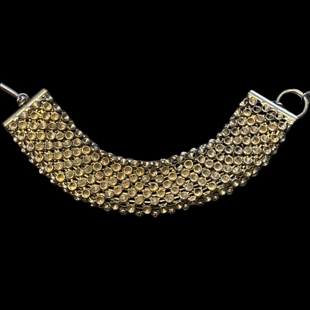 Art Deco Inspiration -  Vintage Silver & Rhinestone Bracelet - Picture 14 of 14